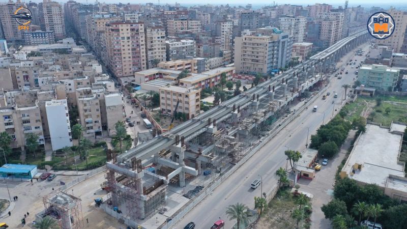 “محطة طوسون: عملاق مترو أبو قير يحقق 30% من أعمال الخرسانة الإنشائية”