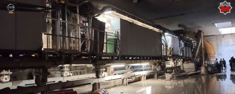 ماكينة المقاولون العرب تبدأ رحلة جديدة بإتجاه محطة مترو ” مدكور”